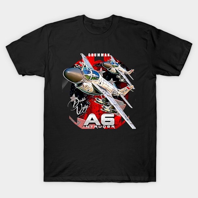 A6 Intruder United States Navy & Marine Corps  Attack Aircraft T-Shirt by aeroloversclothing